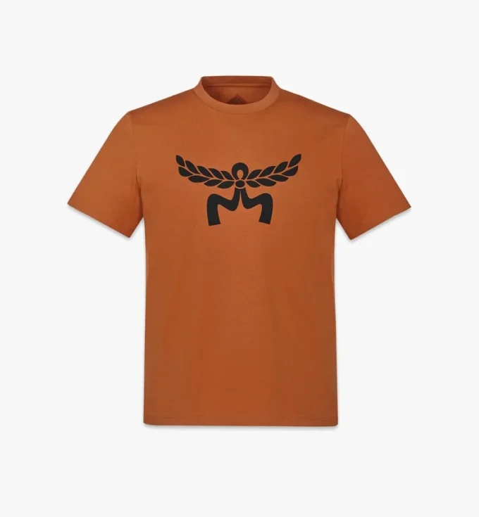 T-Shirt mit Lorbeer-Logo-Print aus Bio-Baumwolle T-Shirt mit Lorbeer-Logo-Print aus Bio-Baumwolle