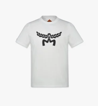 T-Shirt mit Lorbeer-Logo-Print aus Bio-Baumwolle