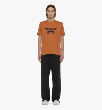 T-Shirt mit Lorbeer-Logo-Print aus Bio-Baumwolle