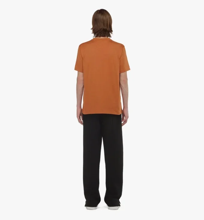 T-Shirt mit Lorbeer-Logo-Print aus Bio-Baumwolle T-Shirt mit Lorbeer-Logo-Print aus Bio-Baumwolle