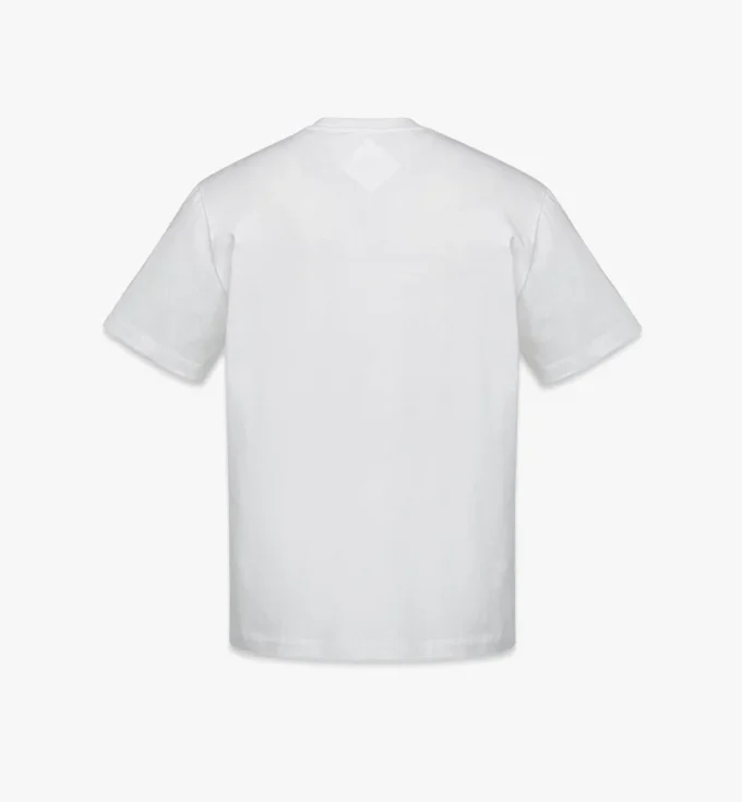 T-Shirt mit Monogramm-Aufnäher-Tasche aus Bio-Baumwolle T-Shirt mit Monogramm-Aufnäher-Tasche aus Bio-Baumwolle
