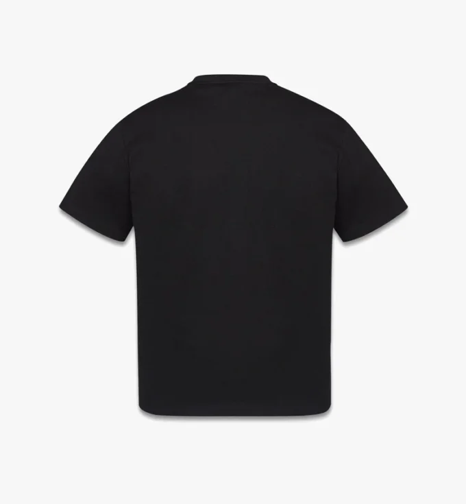 T-Shirt mit Monogramm-Aufnäher-Tasche aus Bio-Baumwolle T-Shirt mit Monogramm-Aufnäher-Tasche aus Bio-Baumwolle