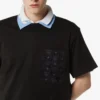 T-Shirt mit Monogramm-Aufnäher-Tasche aus Bio-Baumwolle T-Shirt mit Monogramm-Aufnäher-Tasche aus Bio-Baumwolle