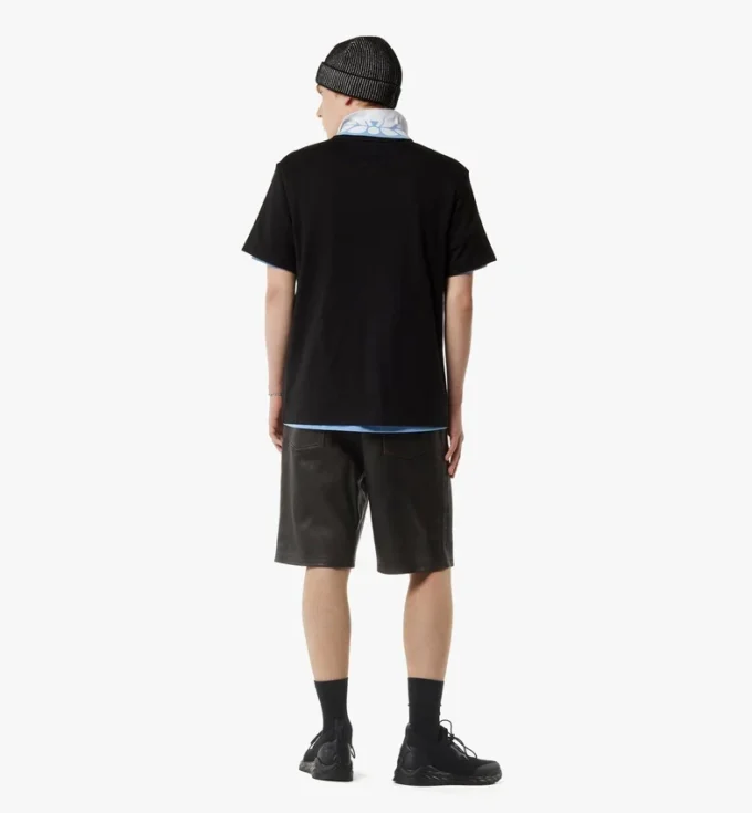 T-Shirt mit Monogramm-Aufnäher-Tasche aus Bio-Baumwolle T-Shirt mit Monogramm-Aufnäher-Tasche aus Bio-Baumwolle