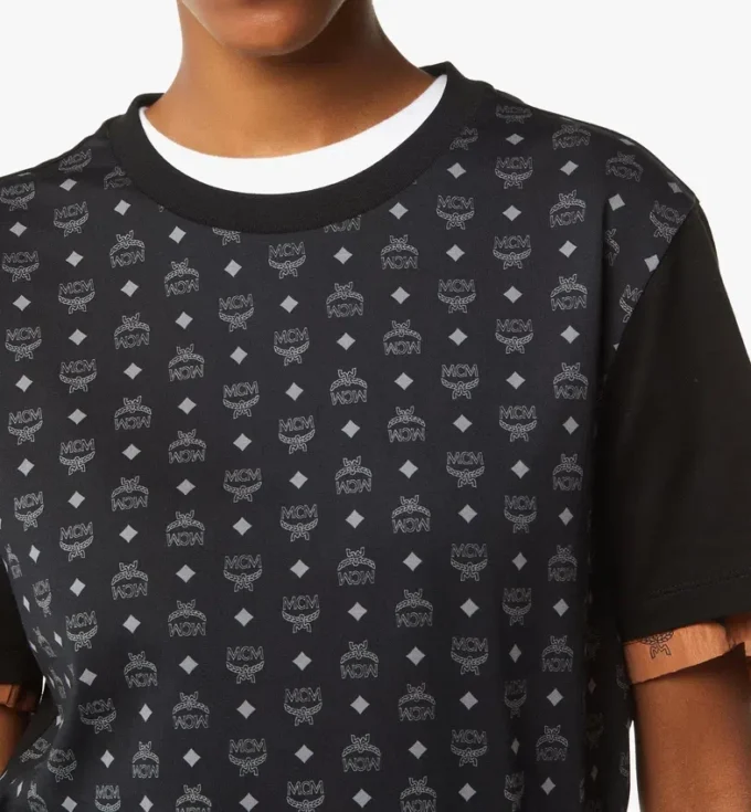 T-Shirt mit Monogramm-Print aus Bio-Baumwolle T-Shirt mit Monogramm-Print aus Bio-Baumwolle