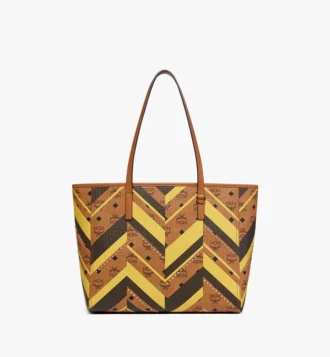 Toni Shopper mit Reißverschluss oben und Nieten in Mega Herringbone Visetos Toni Shopper mit Reißverschluss oben und Nieten in Mega Herringbone Visetos
