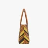 Toni Shopper mit Reißverschluss oben und Nieten in Mega Herringbone Visetos Toni Shopper mit Reißverschluss oben und Nieten in Mega Herringbone Visetos