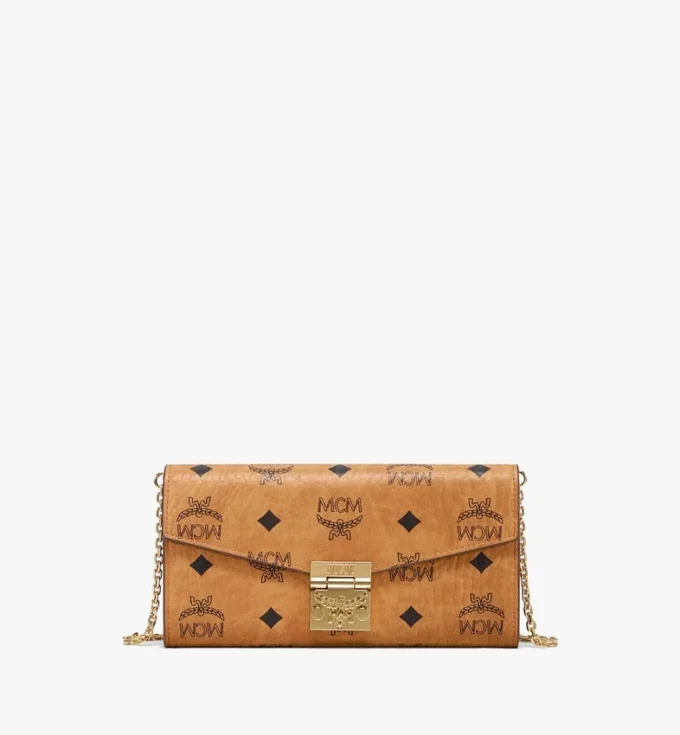 Tracy Crossbody-Geldbörse aus Visetos Tracy Crossbody-Geldbörse aus Visetos