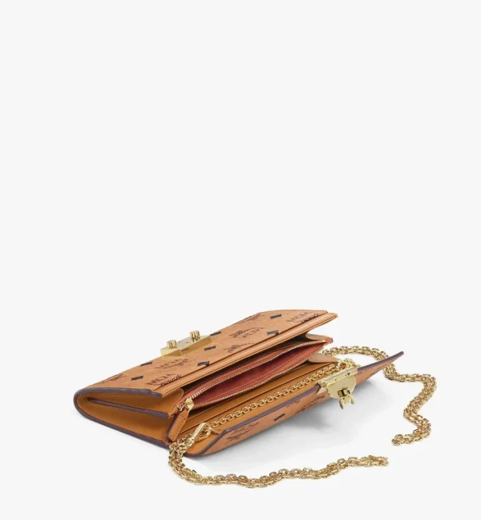 Tracy Crossbody-Geldbörse aus Visetos Tracy Crossbody-Geldbörse aus Visetos