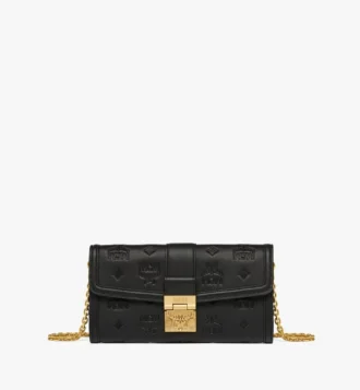 Tracy-Kettenbrieftasche aus geprägtem Monogramm-Leder