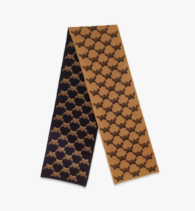 Wendbare Lauretos-Stola aus Jacquard-Wolle Wendbare Lauretos-Stola aus Jacquard-Wolle