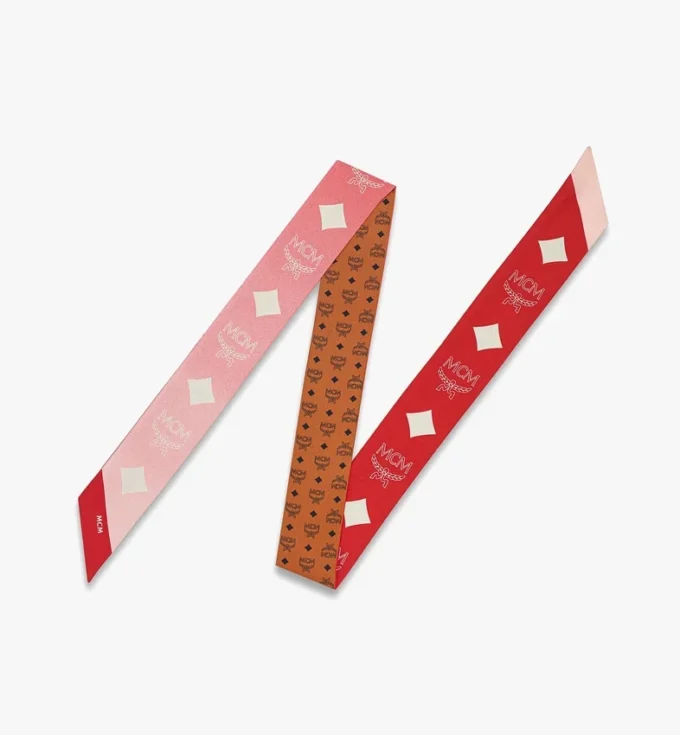 Wendbarer Petite-Schal aus Bio-Seide mit Monogramm-Print Wendbarer Petite-Schal aus Bio-Seide mit Monogramm-Print