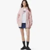Windjacke mit Kapuze und Monogramm-Print aus recyceltem Nylon Windjacke mit Kapuze und Monogramm-Print aus recyceltem Nylon