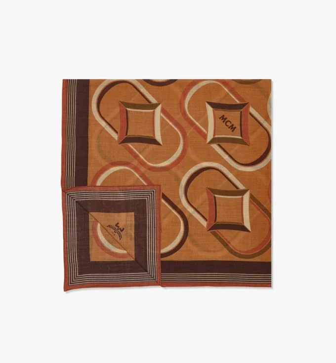 Wollschal mit Rauten-Monogramm Wollschal mit Rauten-Monogramm